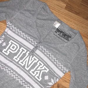 PINK light grey onesie pajama